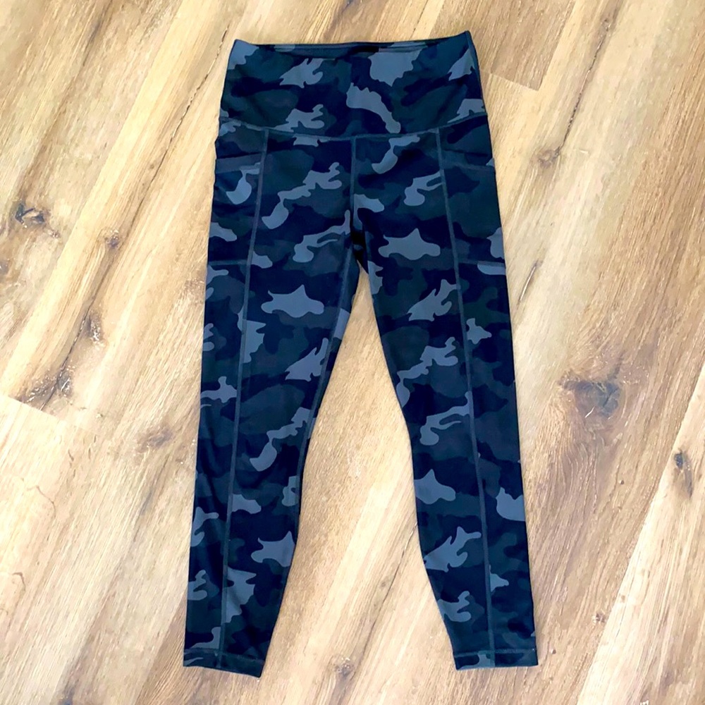 Camo leggings, high waist- stretchy